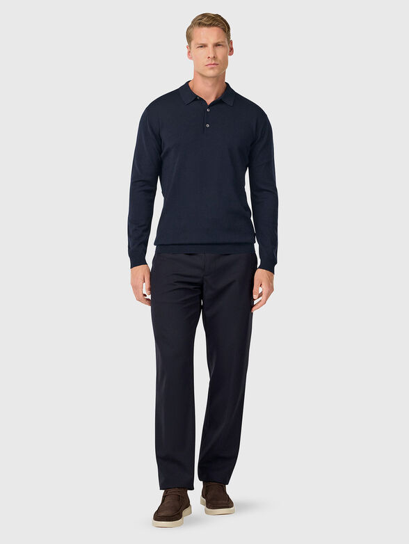 Wool blend trousers  - 4