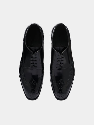 Leather derby shoes - 5