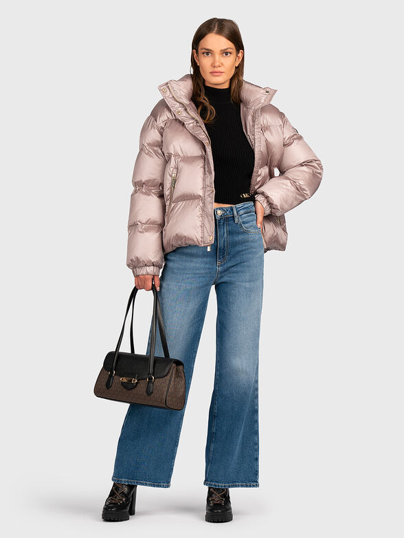 Puffer jacket with quilted effect - 2