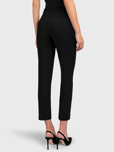 Slim cropped pants in black - 2