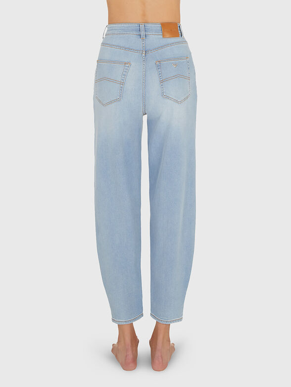 High waist jeans with logo - 2