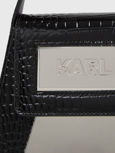 Black bag with croc effect  - 4