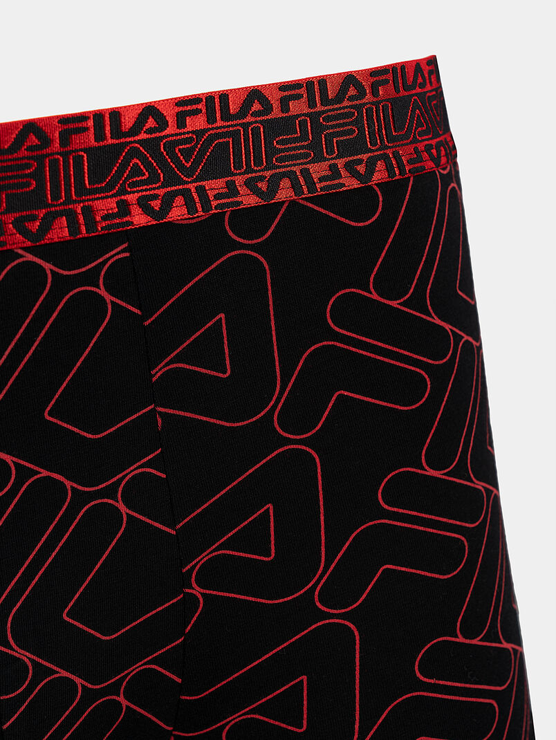 Trunks with blue logo prints - 3