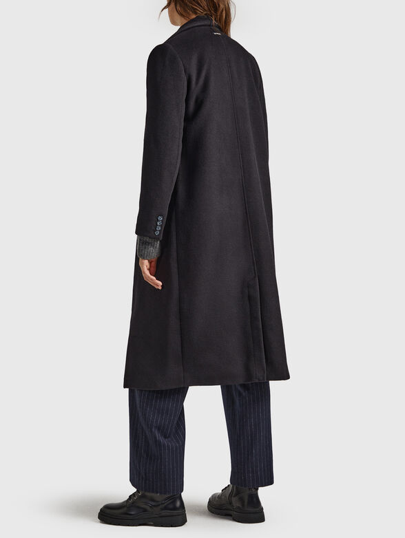 MADISON black wool blend coat  - 3