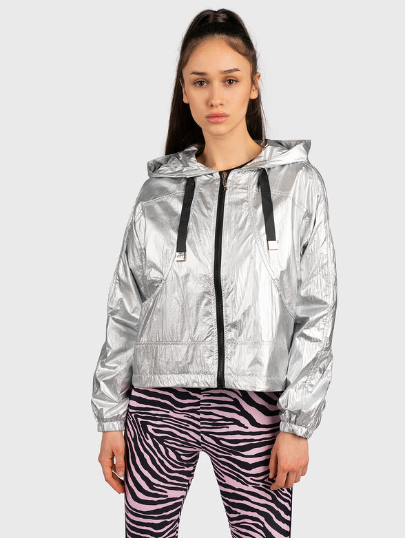Silver hooded jacket - 1