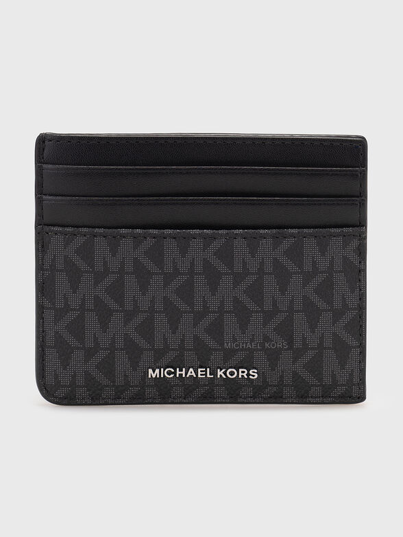 Card holder with monogram logo print - 1