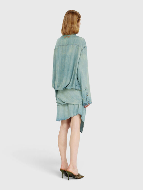Oversize denim shirt dress - 2