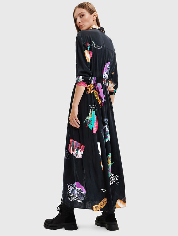 KASSANDRA long dress with buttons - 2