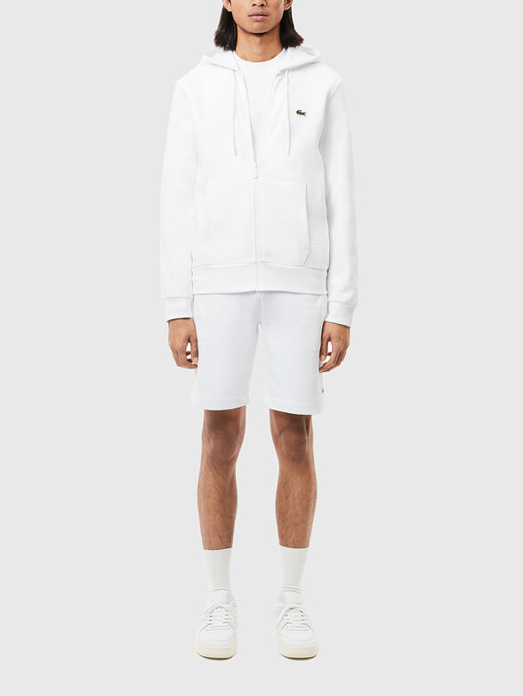 Cotton hooded sweatshirt in blue - 2