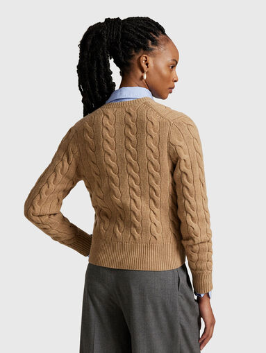 Wool and cashmere cardigan - 3