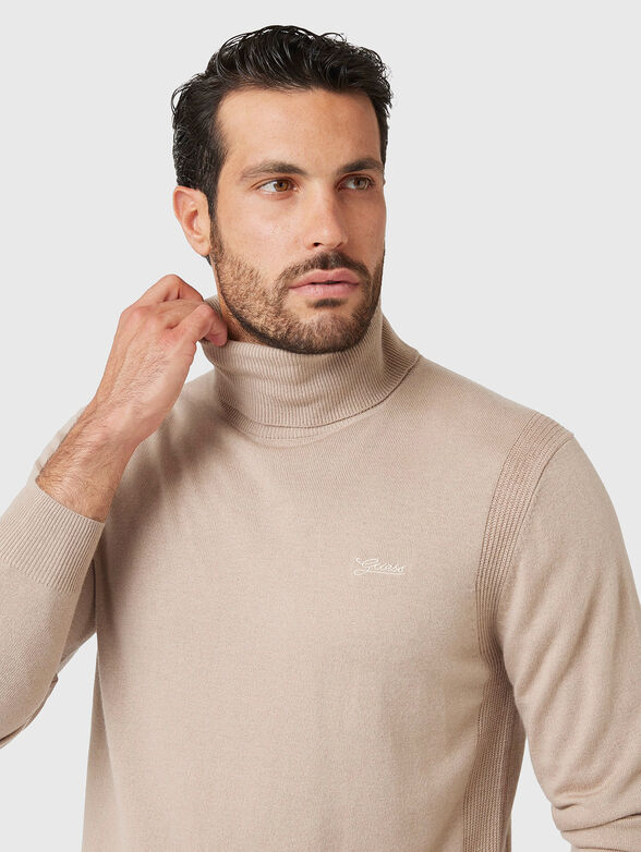 Turtleneck with logo embroidery  - 4