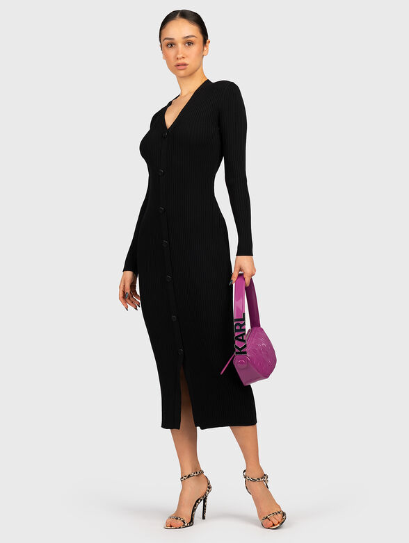 Black knitted dress  - 4