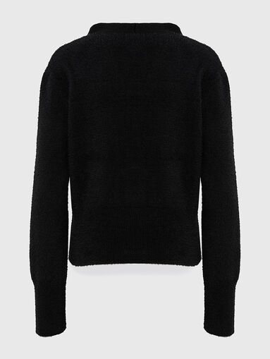 Cardigan with knitted top - 3