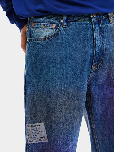 Jeans with art coloring - 4