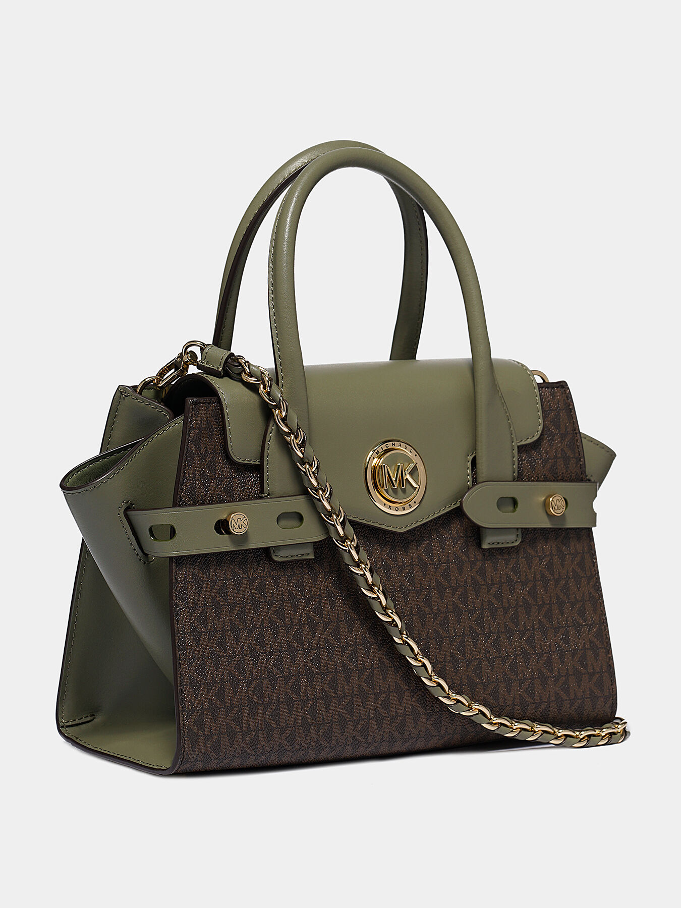CARMEN Satchel bag with monogram logo print brand MICHAEL KORS Globalbrandsstore en
