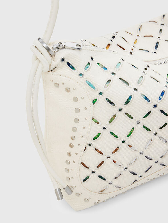 Medium perforated crossbody bag - 5