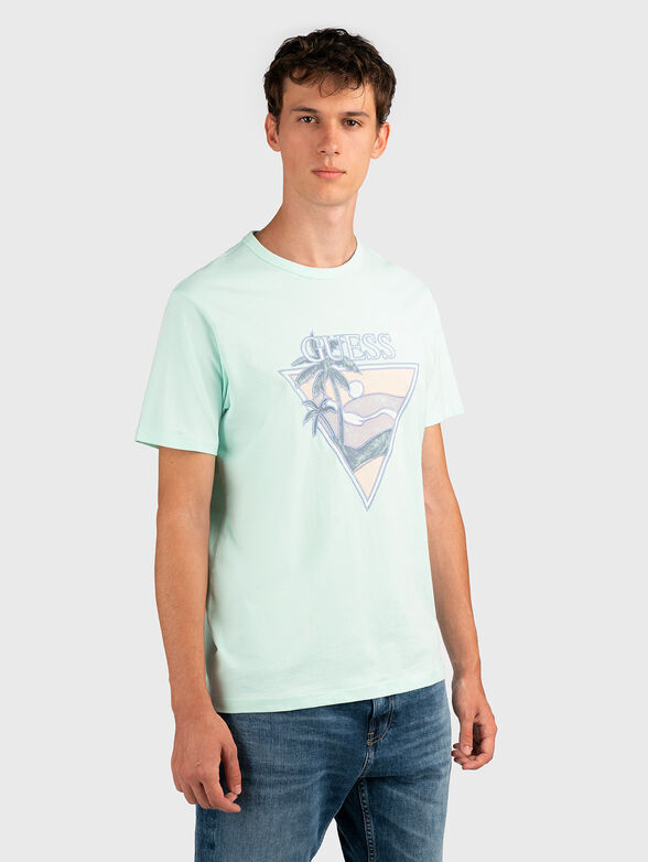 Cotton T-shirt with print and embroidery - 1