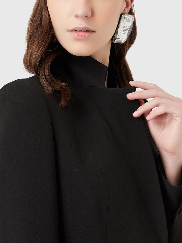 Black viscose blend blazer  - 4
