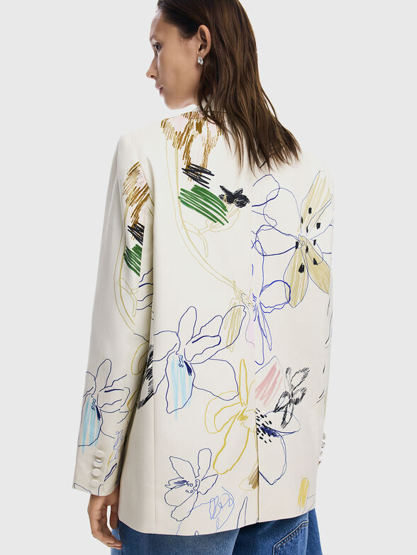 Art print blazer - 4