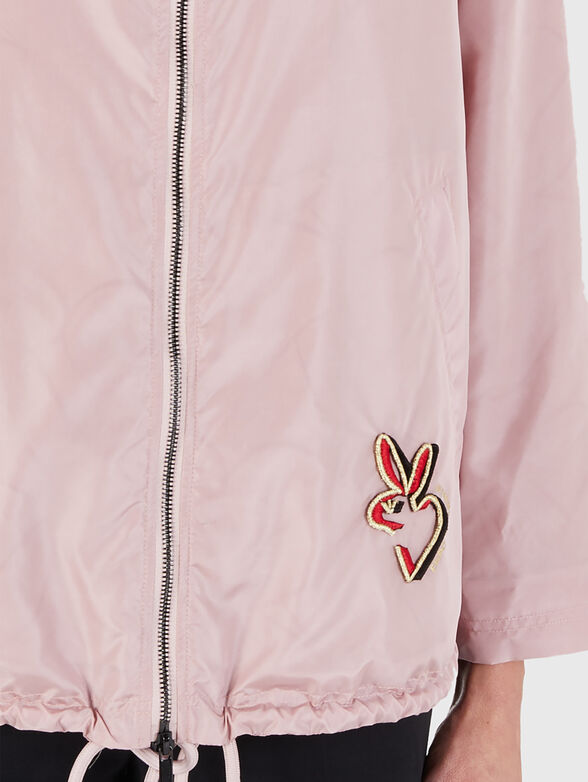 Jacket with a hood and accent embroidery - 4