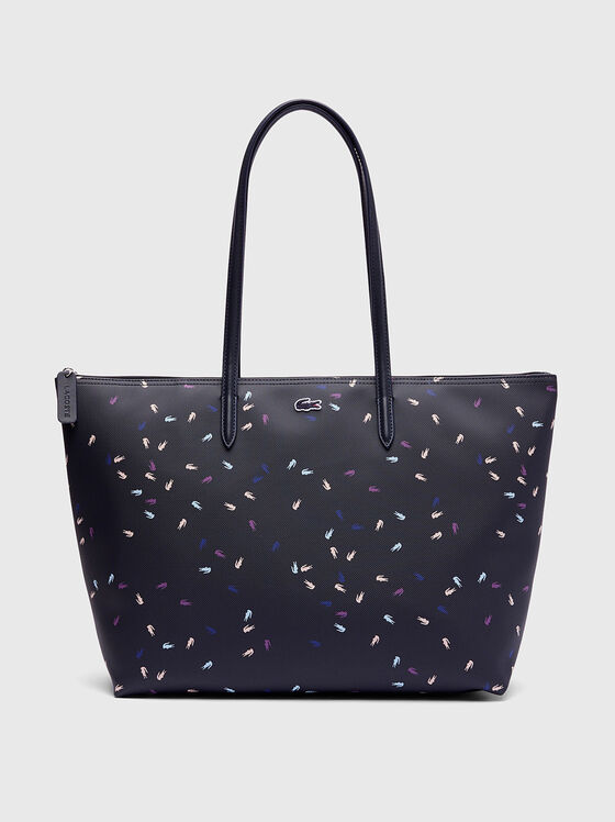 Large tote bag with multicolor logo print - 1
