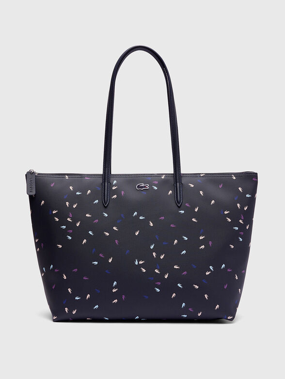 Large tote bag with multicolor logo print - 1