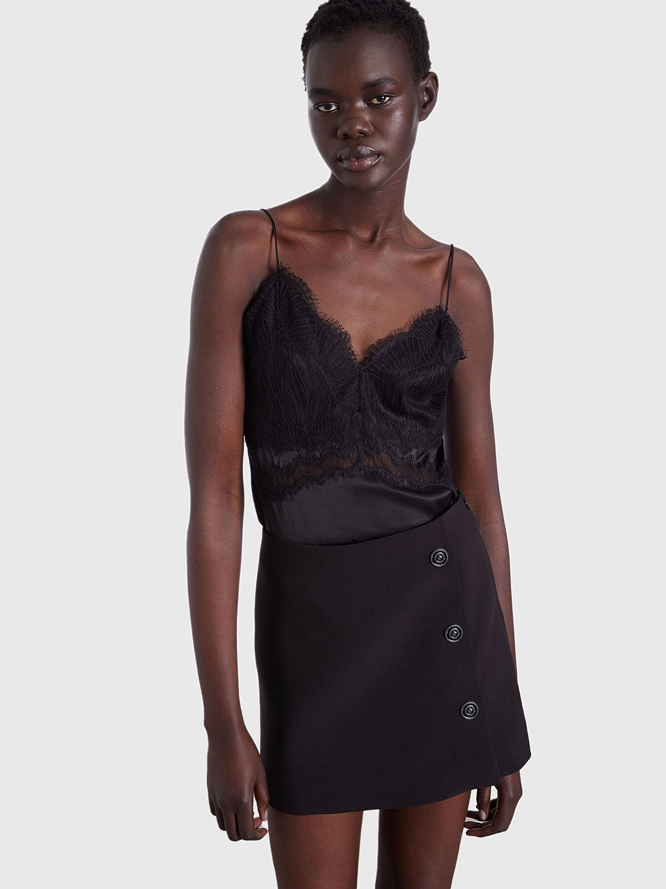 高価値セリー THE brand top lace Black KOOPLES Globalbrandsstore.com/en — トップス