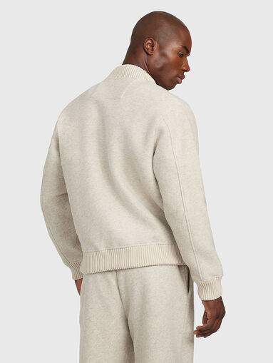 Wool blend bomber jacket - 3