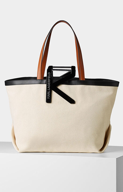 K/KARL canvas tote bag brand Karl Lagerfeld —