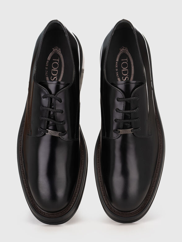 Lace-up leather Derby shoes - 6