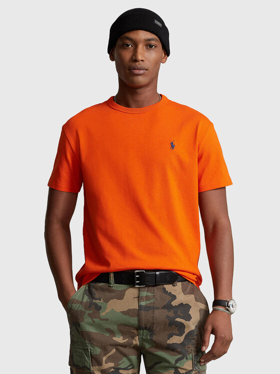 Тениска в оранжев цвят - 1
