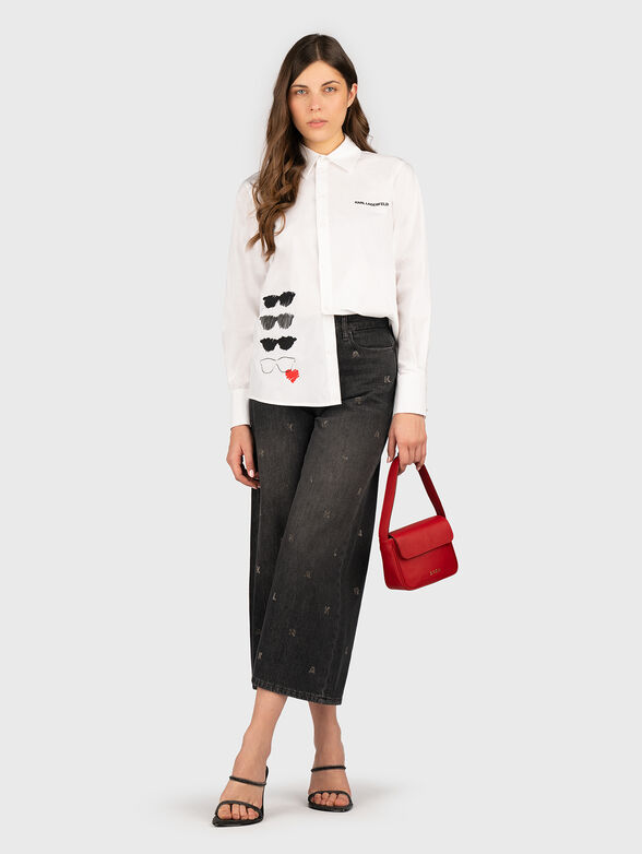 Long sleeve shirt with embroidered logo - 2