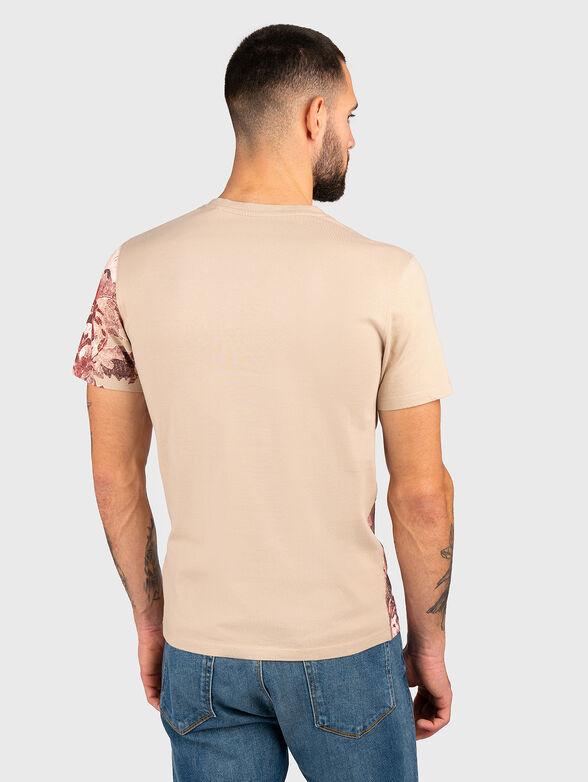 T-shirt with floral motifs and logo - 3