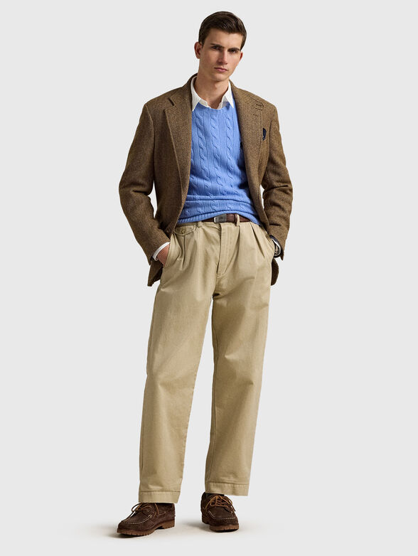 Crew neck knitted sweater - 2