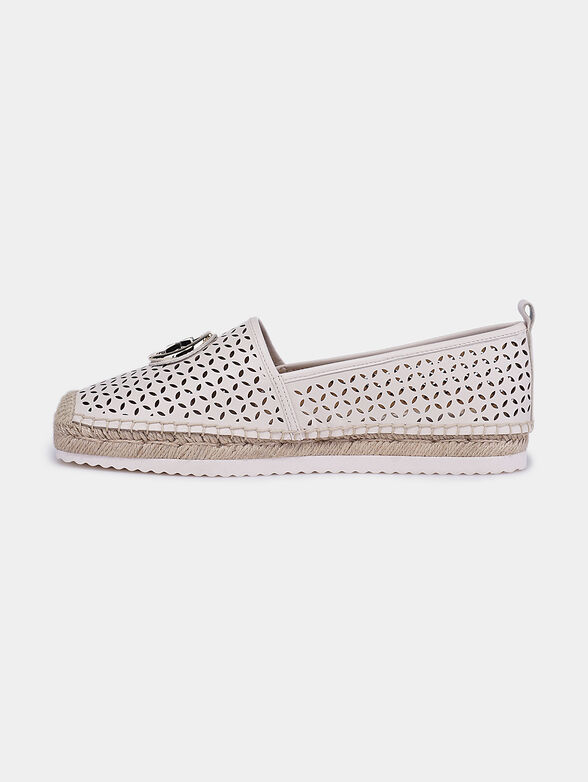 LENNY Leather espadrille with perforations - 4