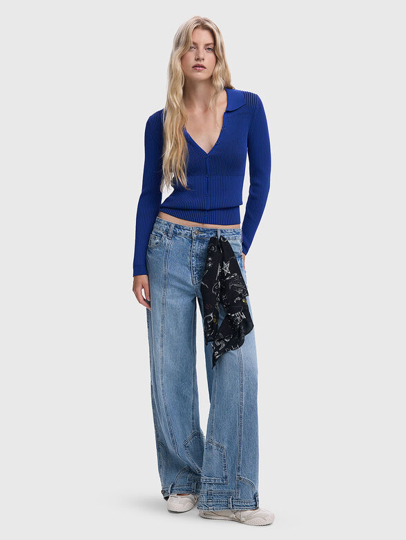 Square scarf with graffiti print - 6