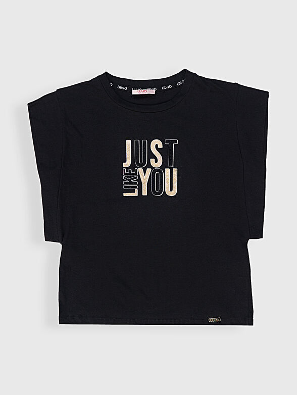 Cotton T-shirt with logo detail - 1