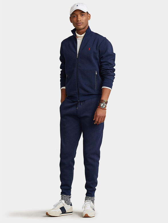 Blue sweatshirt with zip - 4