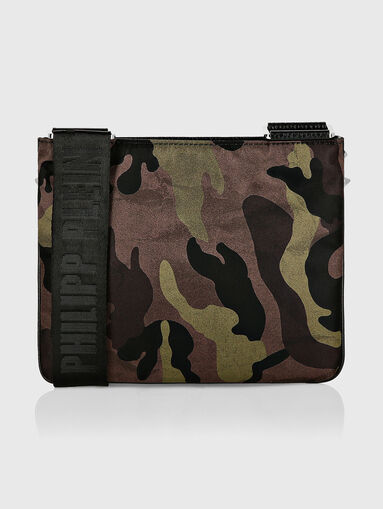 Crossbody bag with metal details and print - 3