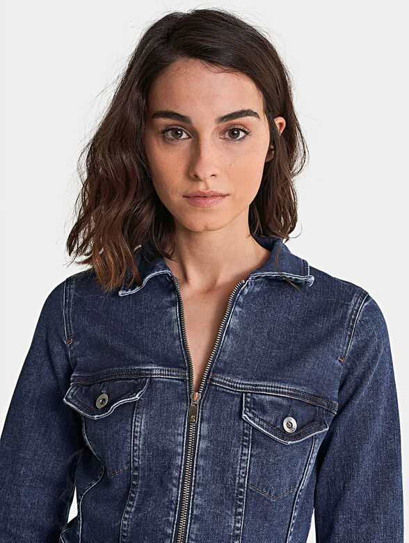 WONDER PUSH UP Denim dress - 4