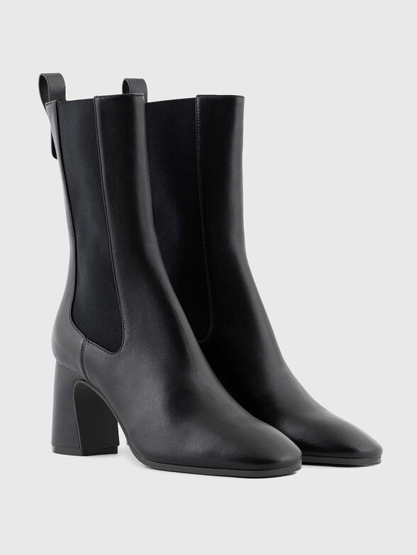 Nappa leather high-heeled ankle boots - 2