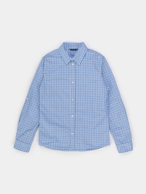 Cotton plaid shirt - 1