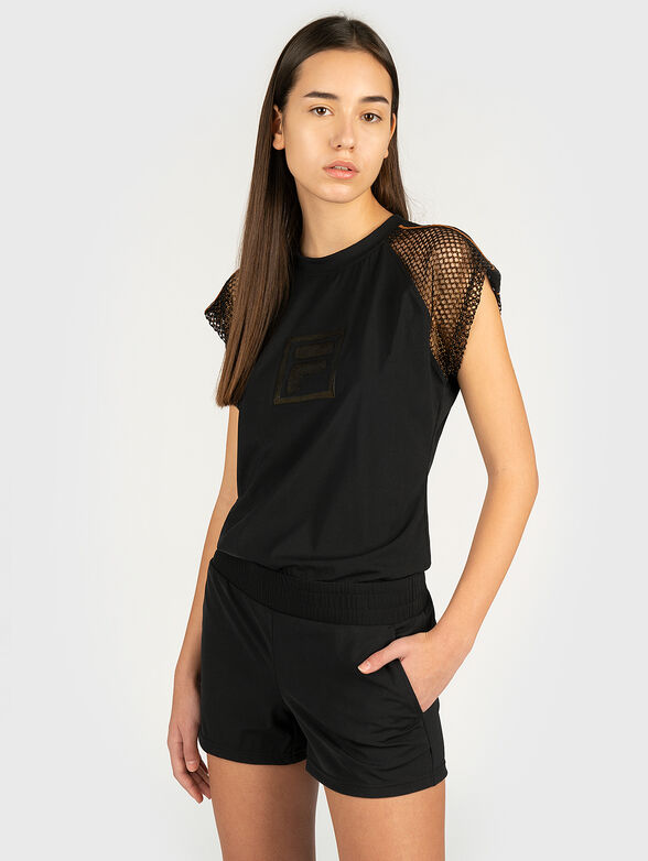 NEVENA Jumpsuit with mesh sleeves - 1