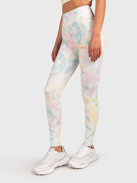 Sports leggings with multicolor art print brand GUESS —  /en