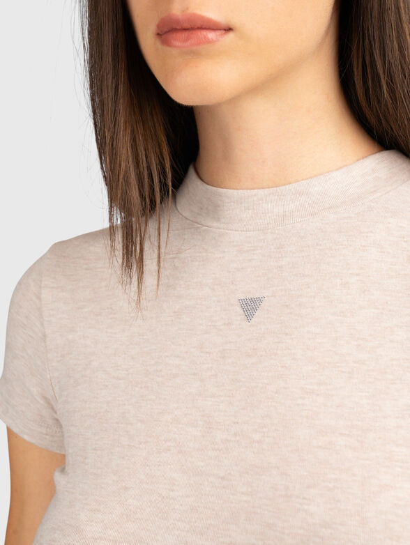 T-shirt with appliqu&eacute;s rhinestone - 4