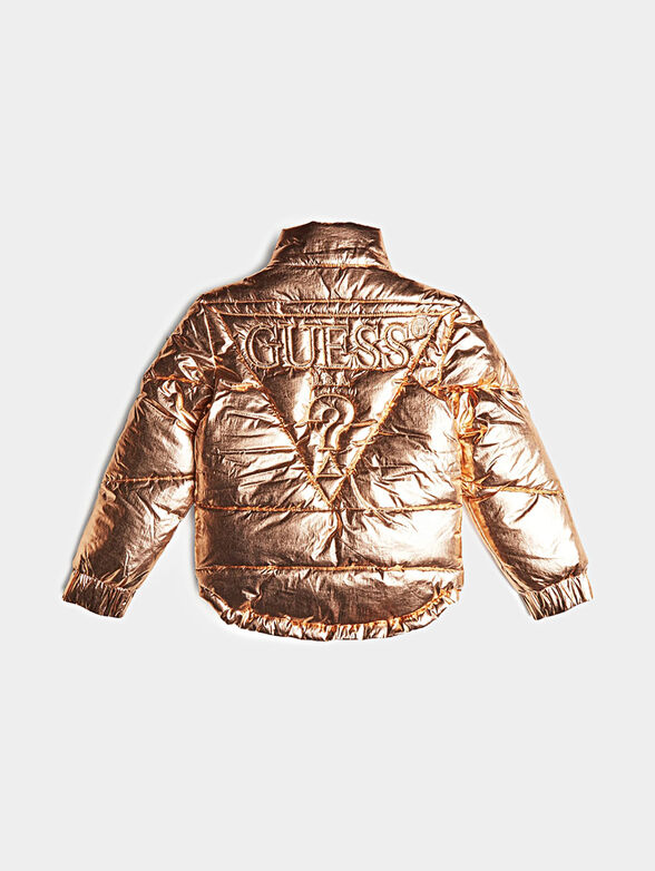 Puffer jacket in gold color - 2