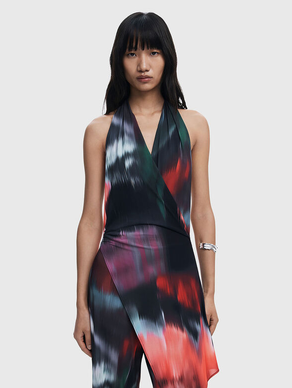 V-neck jumpsuit - 3