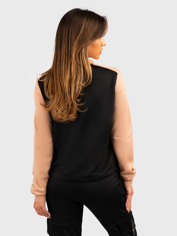 Sweatshirt with contrast sleeves - 3