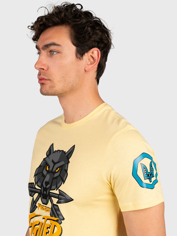 T-shirt in yellow color with print - 5