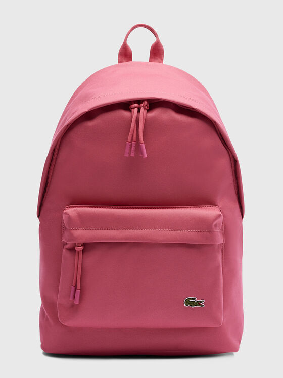 Unisex black backpack with logo detail - 1